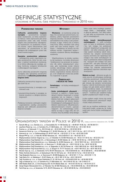 TaRgI w Polsce - Polska Izba PrzemysÅu Targowego