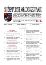 SluÅ¾beni vjesnik VaraÅ¾dinske Å¾upanije 07-12 - OpÄina LjubeÅ¡Äica