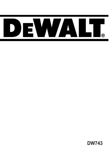 kombinasjonssag dw743 - Service - DeWalt