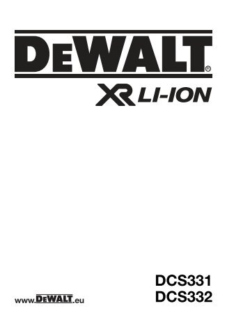 N140621 man cdls jigsaws DCS331 Euro.indd - Service - DeWalt