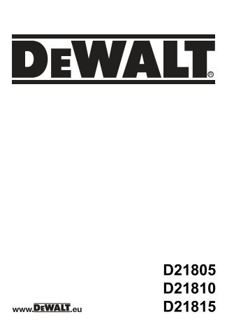 D21805 Euro man percussion drill_JL.indd - Service - DeWalt