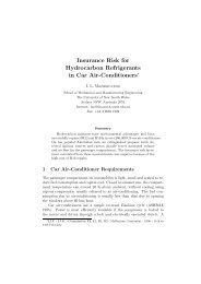 Insurance Risk for Hydrocarbon Refrigerants in Car Air-Conditioners