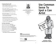 Use Common Sense To Spot a Con Artist - National Crime ...