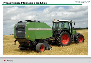 Informacje techniczne prasy zwijajÄce FENDT