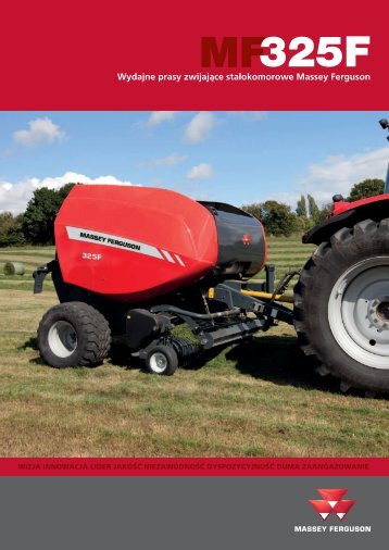 Prospekt prasy zwijajÄce MASSEY FERGUSON seria 325F - Korbanek