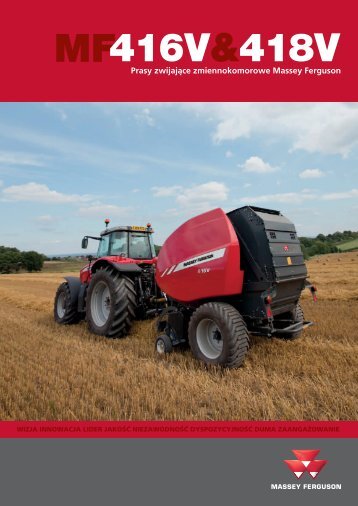 Prospekt prasy zwijajÄce MASSEY FERGUSON seria 400V