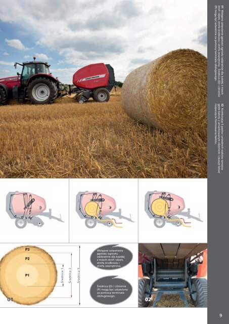 Prospekt prasy zwijajÄce MASSEY FERGUSON seria 400V