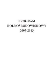 program rolnoÅrodowiskowy 2007â2013 - Baltic Green Belt