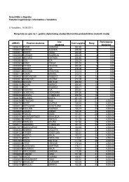 preuzmi - Fakultet organizacije i informatike - SveuÄiliÅ¡te u Zagrebu