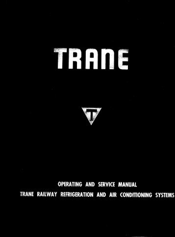 Trane Railway Refrigeration and - ERIX RailCar