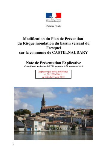 note de prÃ©sentation modification PPRI - AUDE