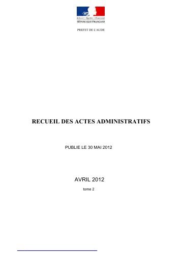 AVRIL 2012 tome 2 - AUDE