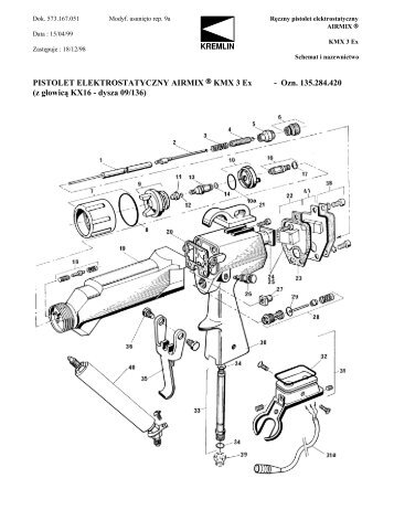 PL pistolet KMX3 Ex czesci.pdf - Rexton