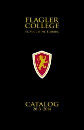 2013-2014 Course Catalog - PDF Format - Flagler College