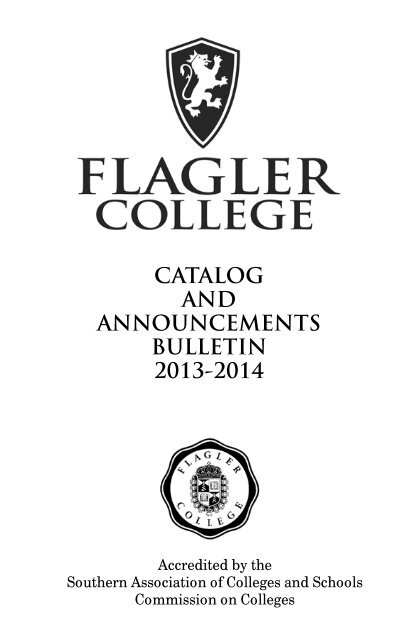 2013-2014 Course Catalog - PDF Format - Flagler College