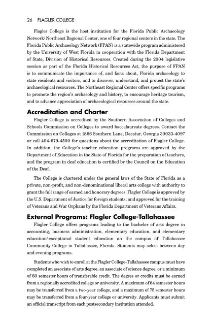 2013-2014 Course Catalog - PDF Format - Flagler College