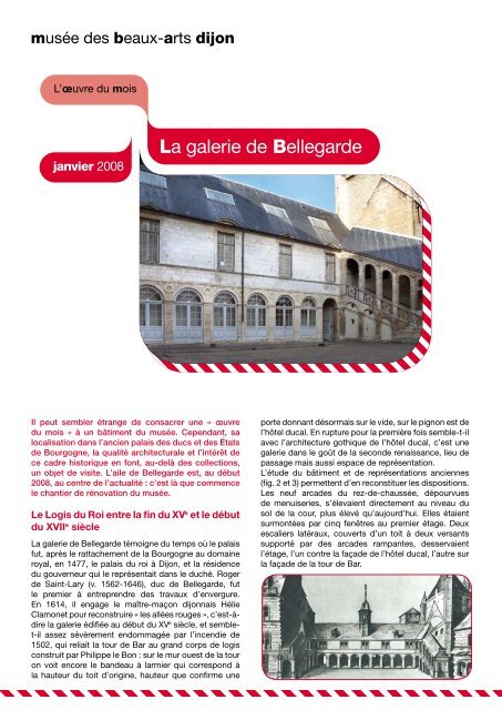 La galerie de Bellegarde - MusÃ©e des beaux-arts de Dijon
