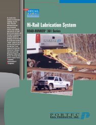 Hi-Rail Lubrication System - Rail Friction Management