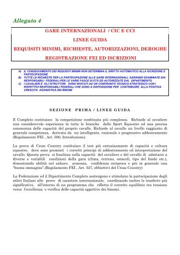 Allegato 4 - FISE Comitato Regionale Piemonte