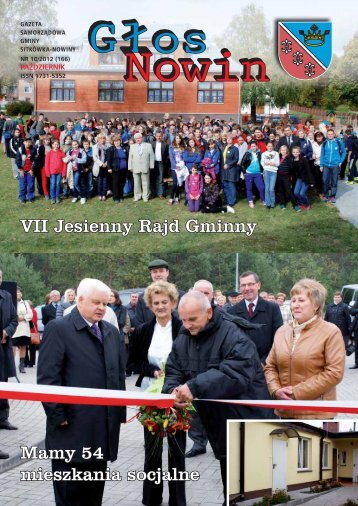 GÅos Nowin paÅºdziernik 2012 - UrzÄd Gminy SitkÃ³wka-Nowiny
