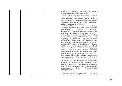 Rejestr wnioskÃ³w, opinii i interpelacji Radnych Gminy SitkÃ³wka ...