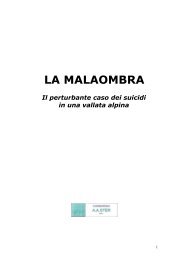 CONVEGNO âLA MALAOMBRAâ