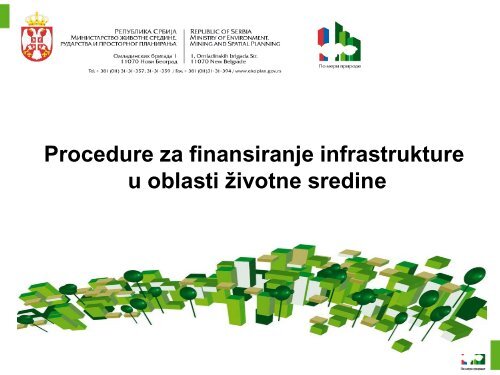 Finansiranje infrastrukturnih projekata u oblasti zaštite životne sredine