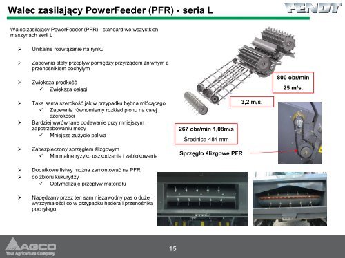 Informacje techniczne o kombajnie FENDT - Korbanek