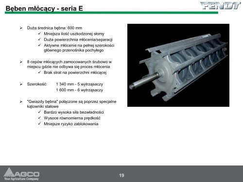 Informacje techniczne o kombajnie FENDT - Korbanek