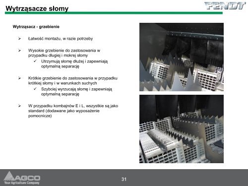 Informacje techniczne o kombajnie FENDT - Korbanek