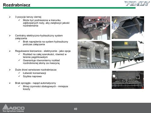 Informacje techniczne o kombajnie FENDT - Korbanek