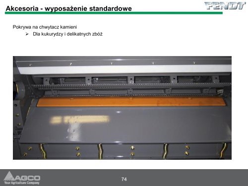 Informacje techniczne o kombajnie FENDT - Korbanek