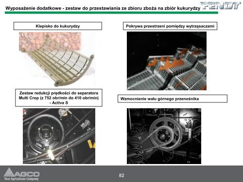 Informacje techniczne o kombajnie FENDT - Korbanek