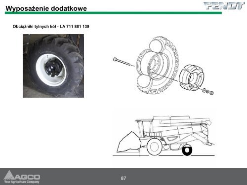 Informacje techniczne o kombajnie FENDT - Korbanek