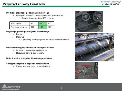 Informacje techniczne o kombajnie FENDT - Korbanek