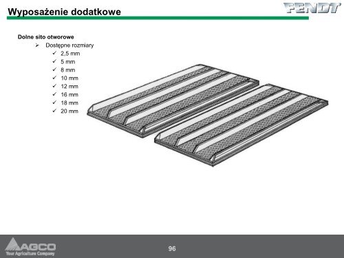 Informacje techniczne o kombajnie FENDT - Korbanek