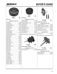 BUYER'S GUIDE - ACDelco