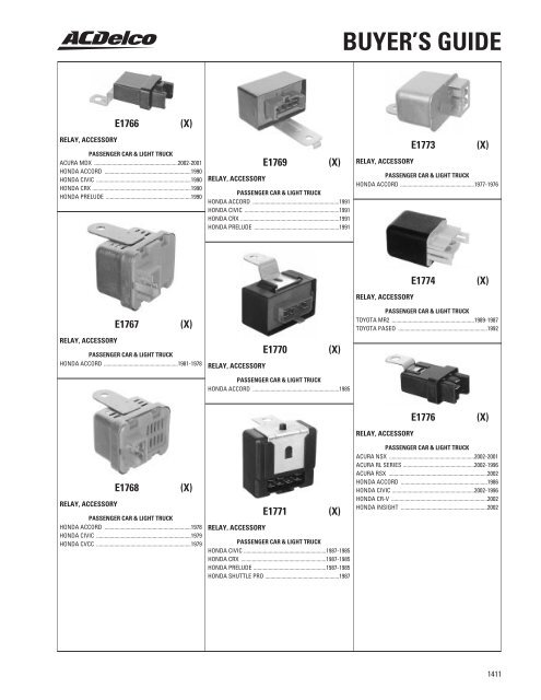 BUYER'S GUIDE - ACDelco