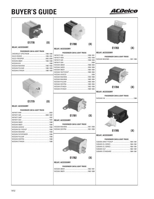 BUYER'S GUIDE - ACDelco