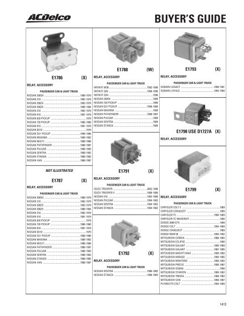 BUYER'S GUIDE - ACDelco