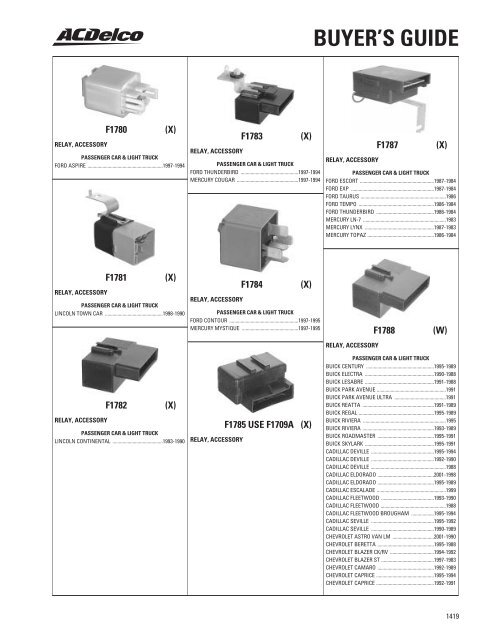 BUYER'S GUIDE - ACDelco