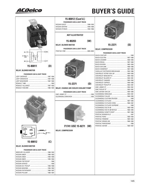 BUYER'S GUIDE - ACDelco