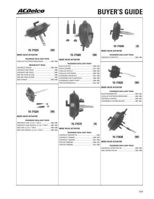 BUYER'S GUIDE - ACDelco