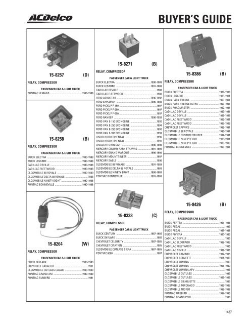 BUYER'S GUIDE - ACDelco