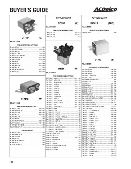 BUYER'S GUIDE - ACDelco