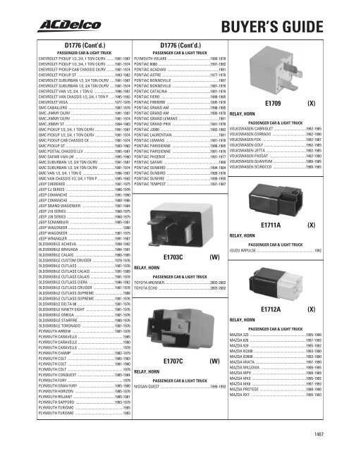 BUYER'S GUIDE - ACDelco