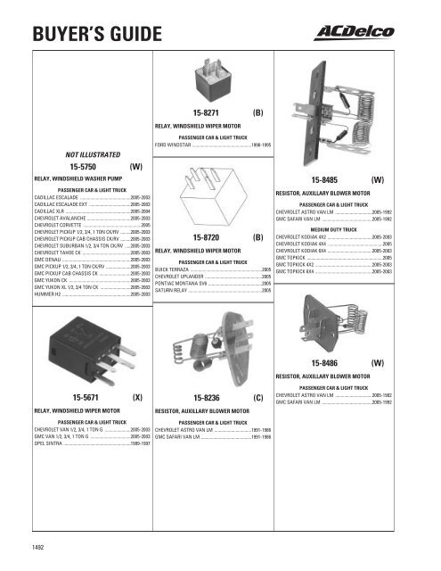 BUYER'S GUIDE - ACDelco