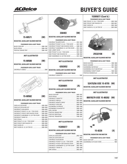 BUYER'S GUIDE - ACDelco