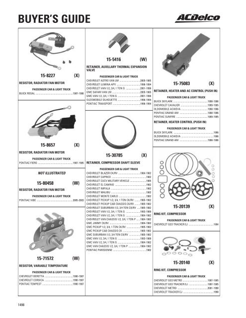 BUYER'S GUIDE - ACDelco