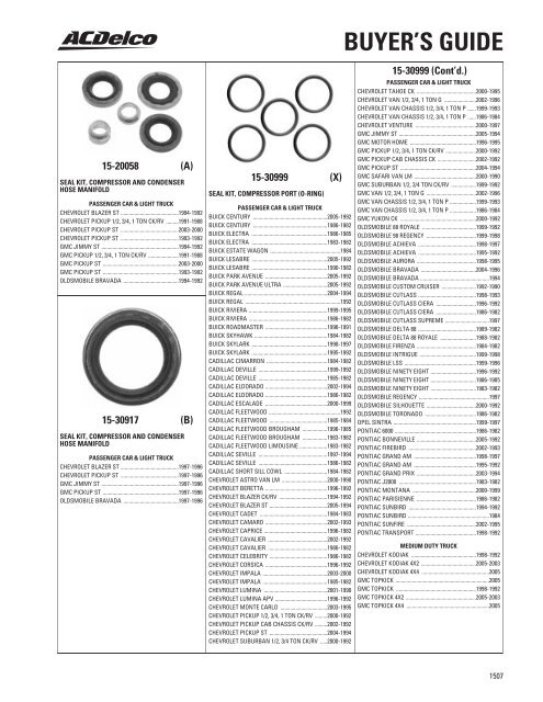 BUYER'S GUIDE - ACDelco